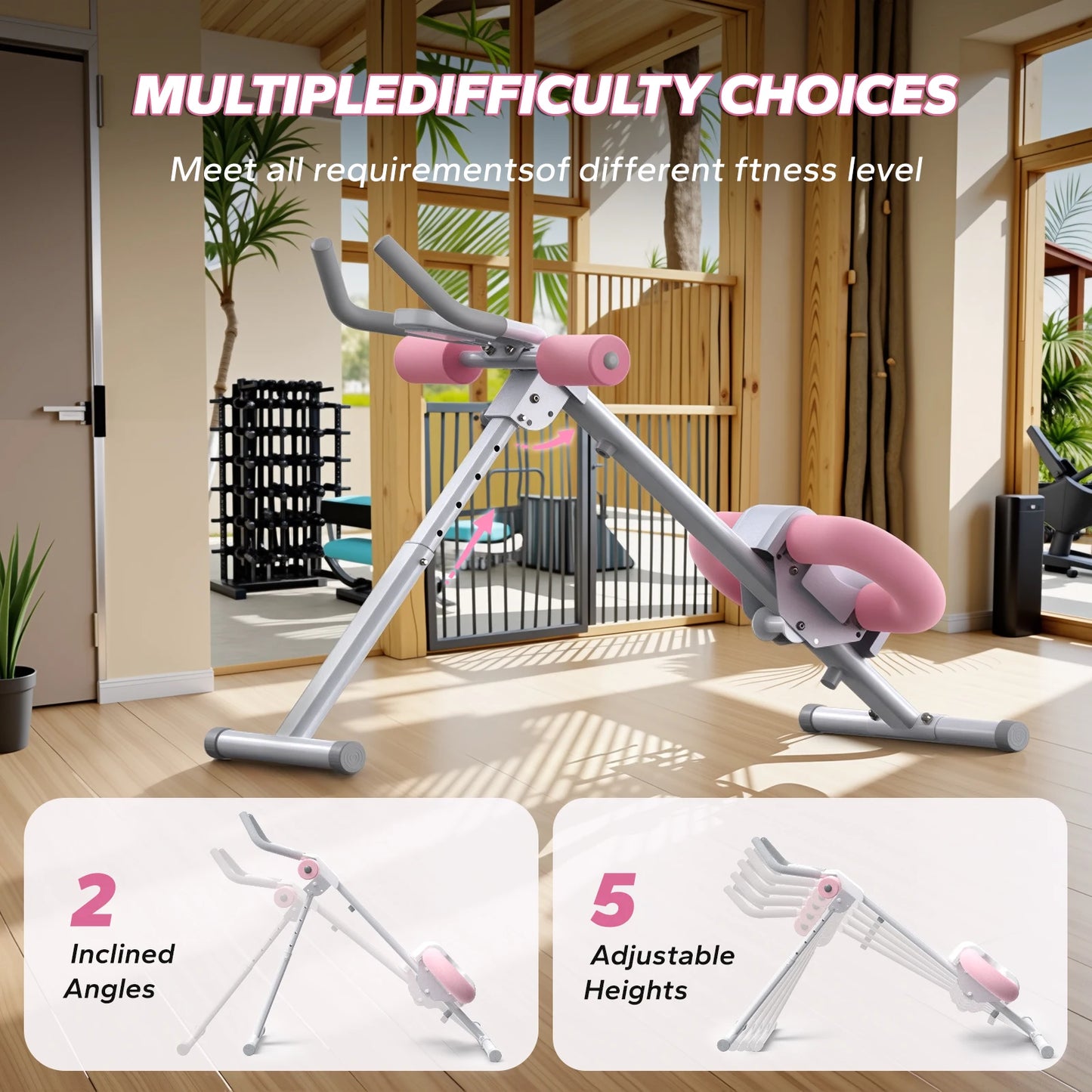 Ab Trainer, Foldable, Core Ab Exerciser