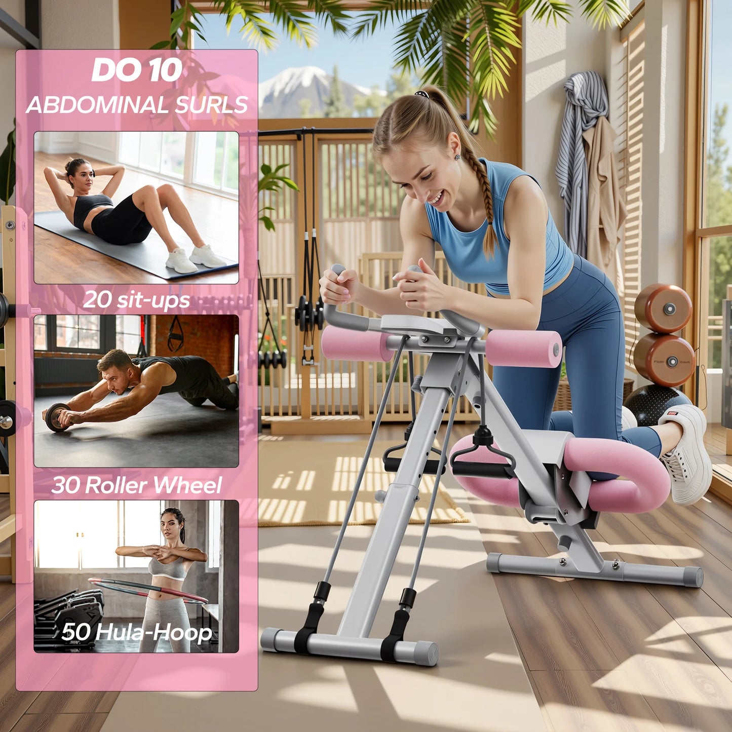 Ab Trainer, Foldable, Core Ab Exerciser