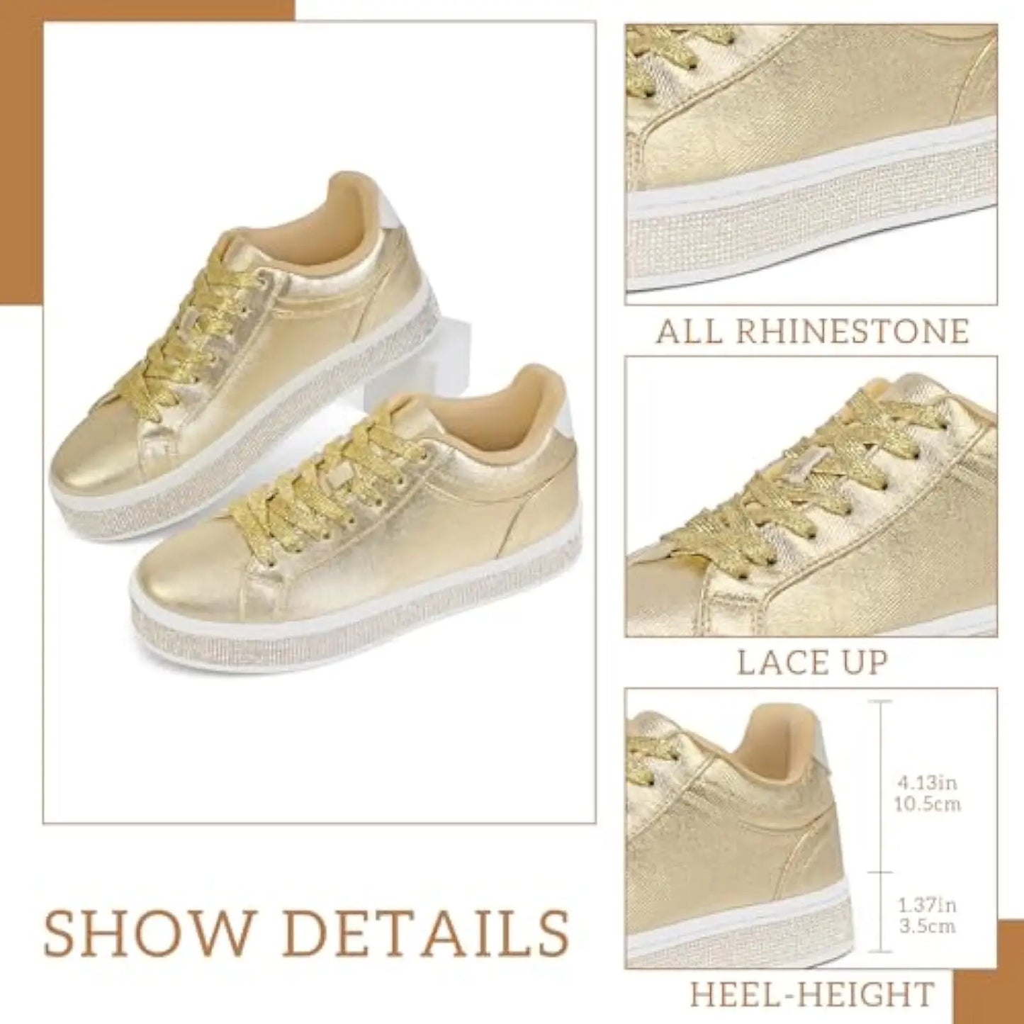 Glitter Sneakers,: Platform Shoes, Tennis Shoes