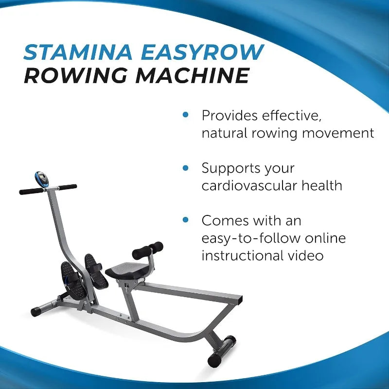 Hydraulic Rower Machine with Smart Workout App -