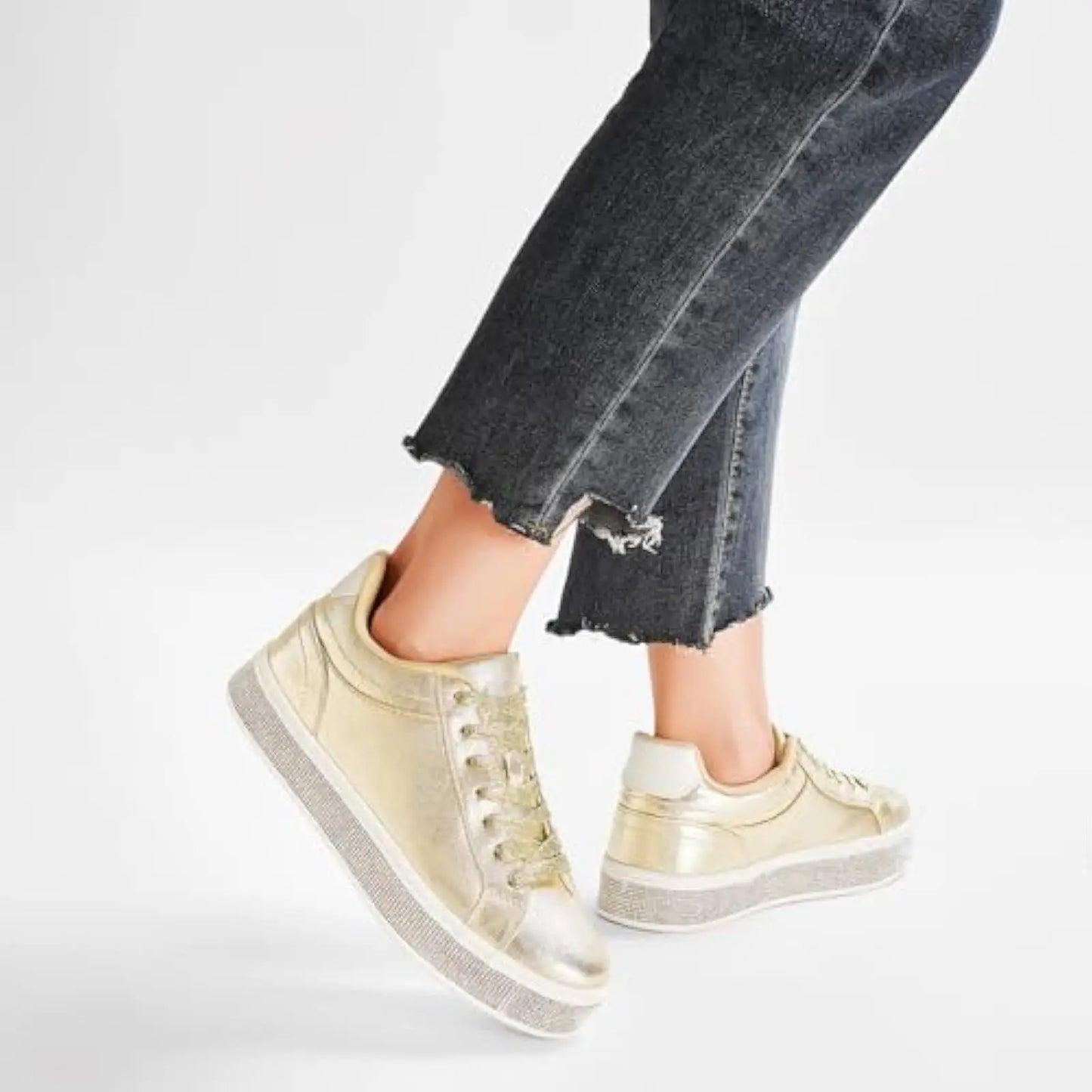 Glitter Sneakers,: Platform Shoes, Tennis Shoes