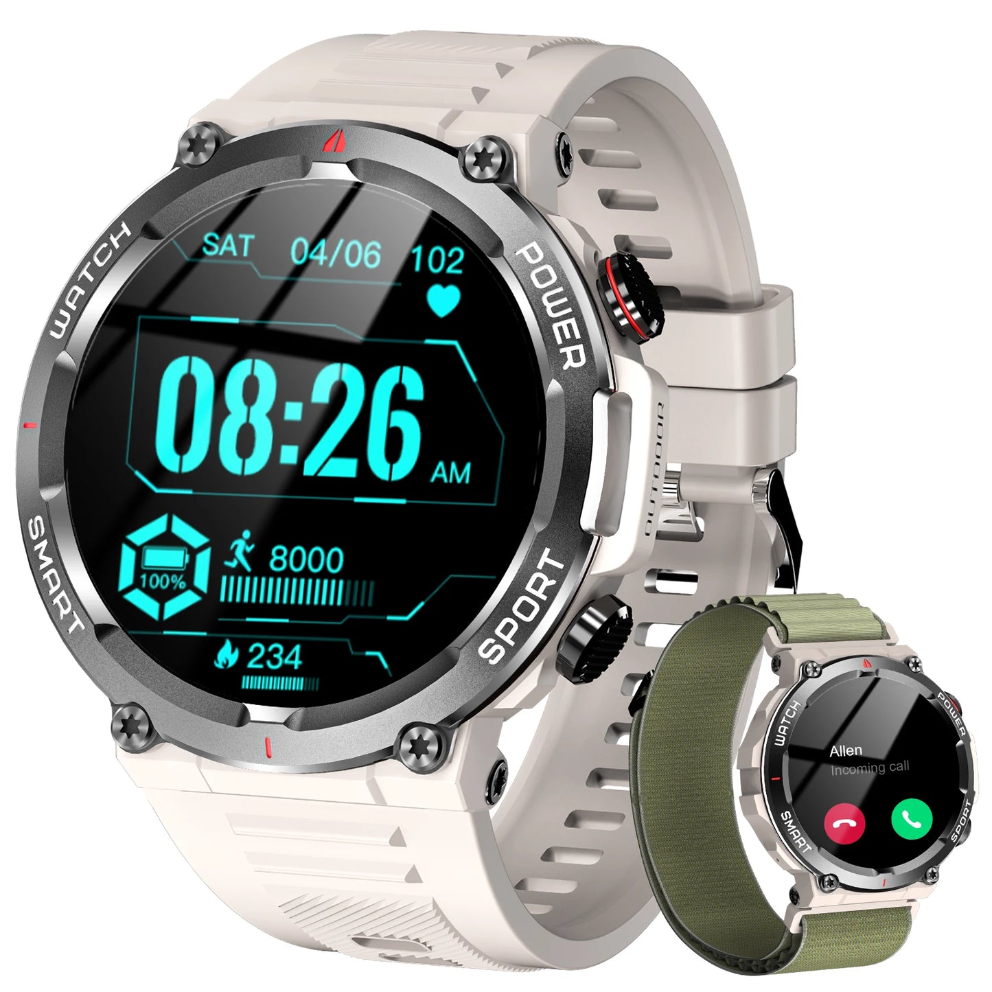 Blackview Smartwatch, Touch Screen, Fitness Tracking, Phone