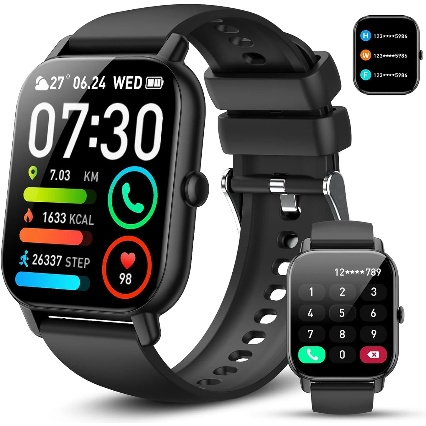 AI Voice Smart Watch, Touch Screen, Fitness Tracker