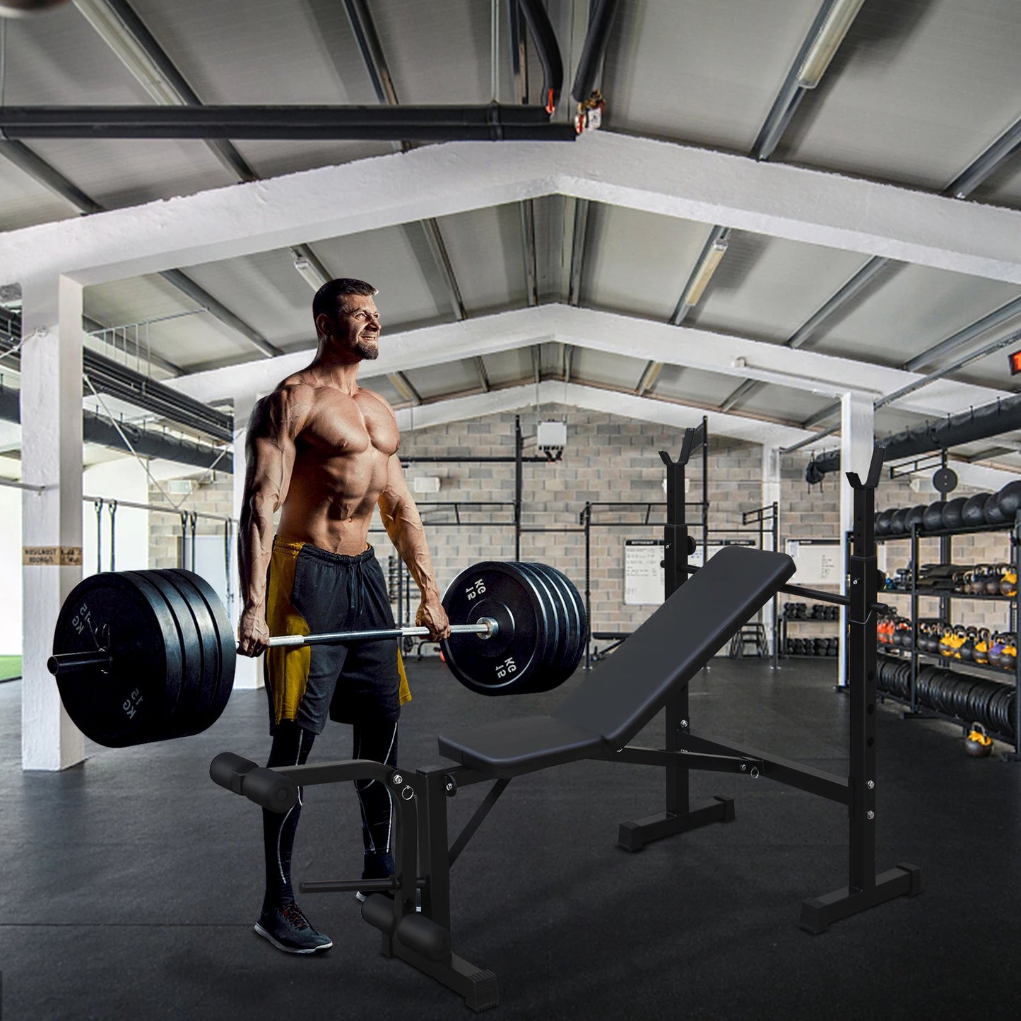 Weight Bench, Squat Rack, Strength Training