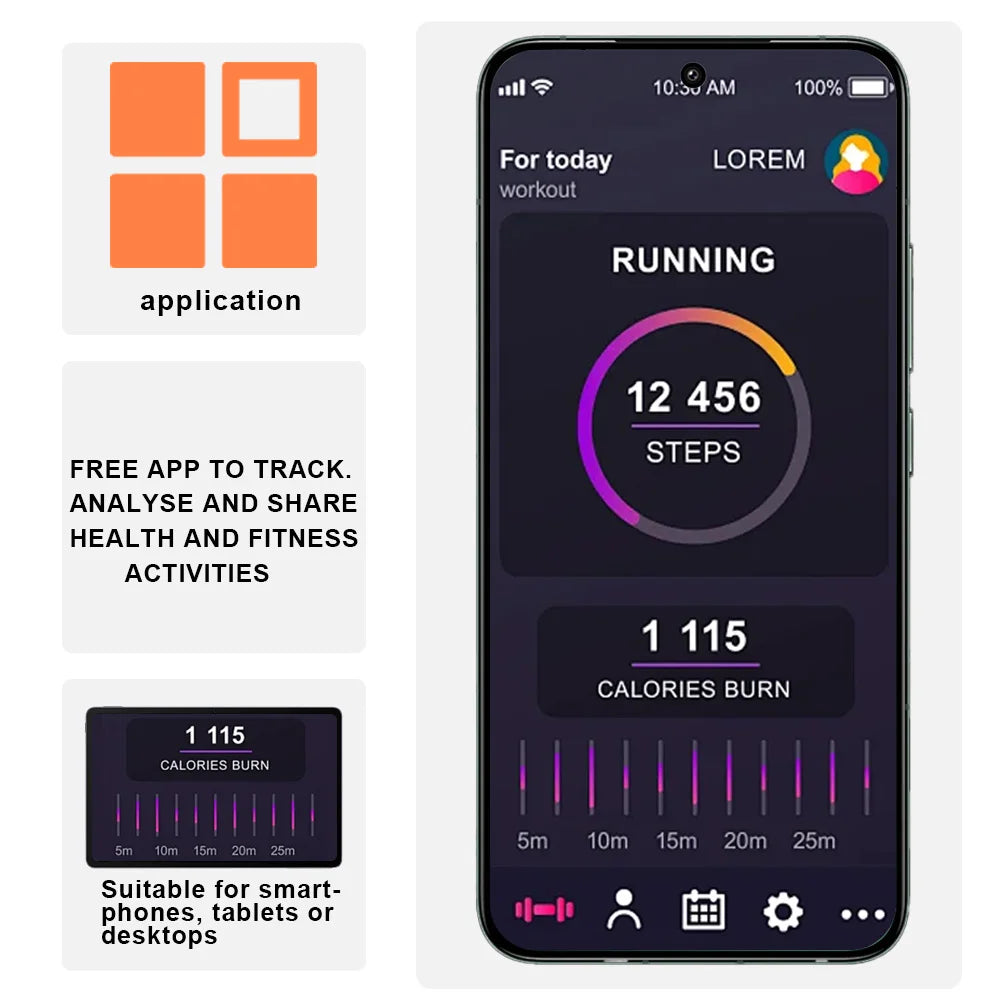 Smart Watch, Fitness Tracker, Phone