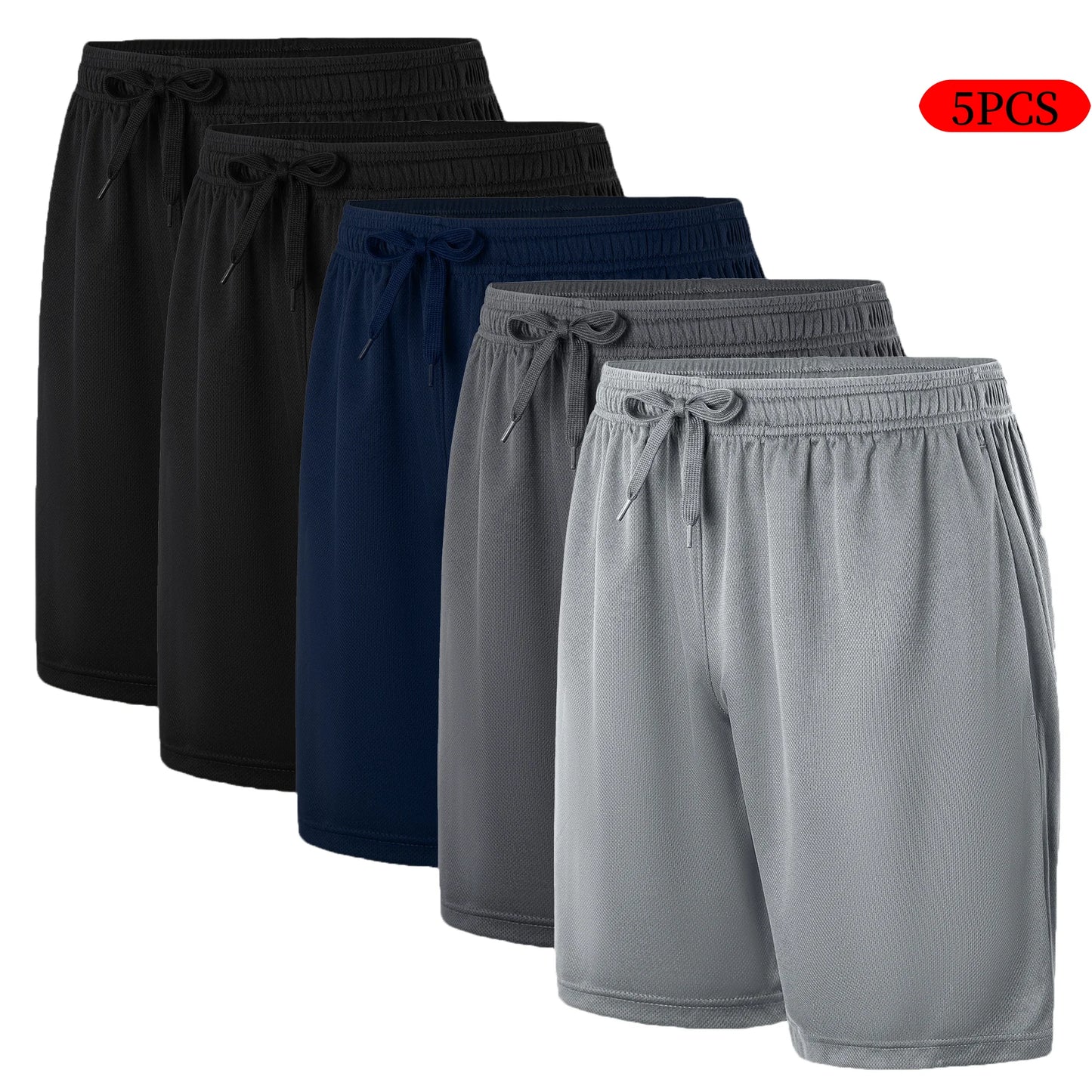 5-piece shorts drawstring,, exercise shorts