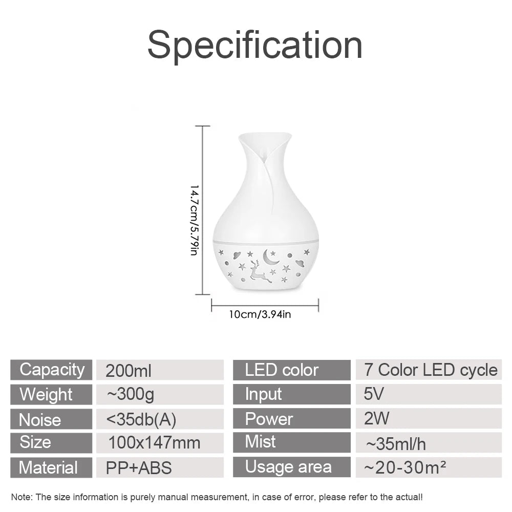 Air Humidifier, Humidifier, Colorful Light
