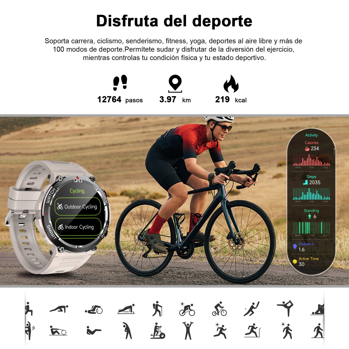 Blackview Smartwatch, Touch Screen, Fitness Tracking, Phone