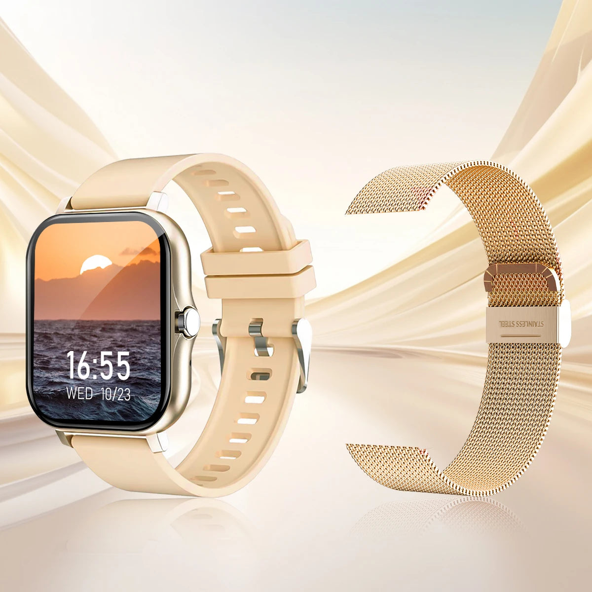 Wireless Smart Watch, Phone, Fitness monitoring