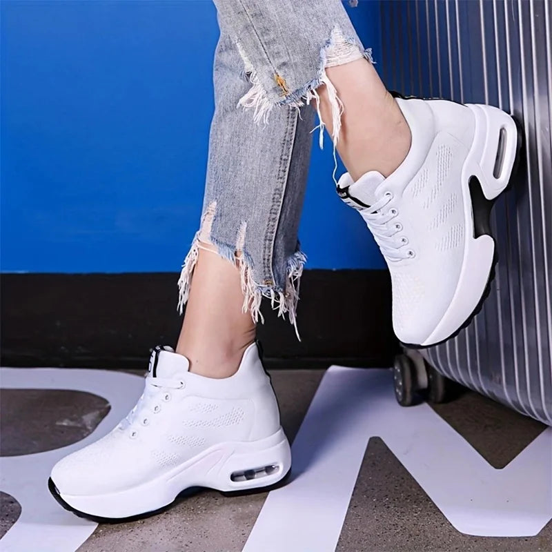 Air Cushion, Running Sneaker, Mesh Lace Up