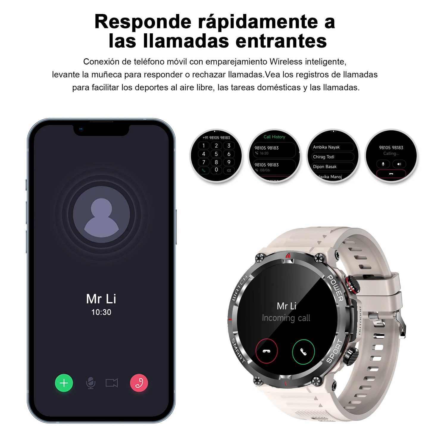 Blackview Smartwatch, Touch Screen, Fitness Tracking, Phone