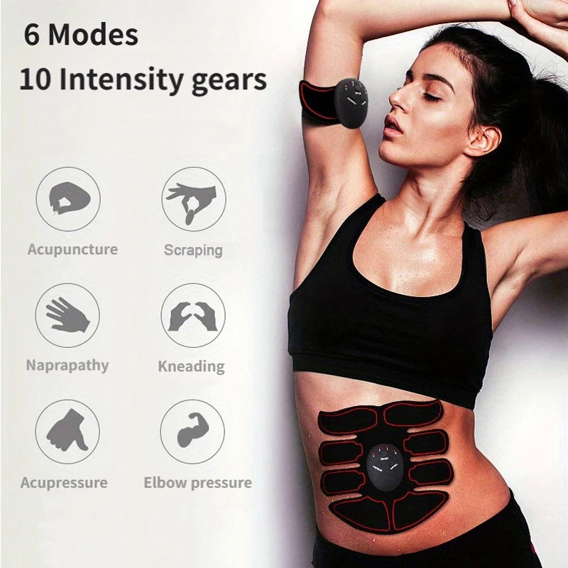 Abdominal Muscle Stimulator, Rechargeable, Abdominal Training Belt