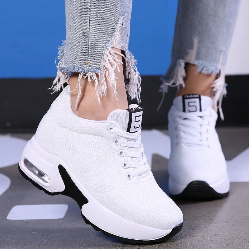 Air Cushion, Running Sneaker, Mesh Lace Up