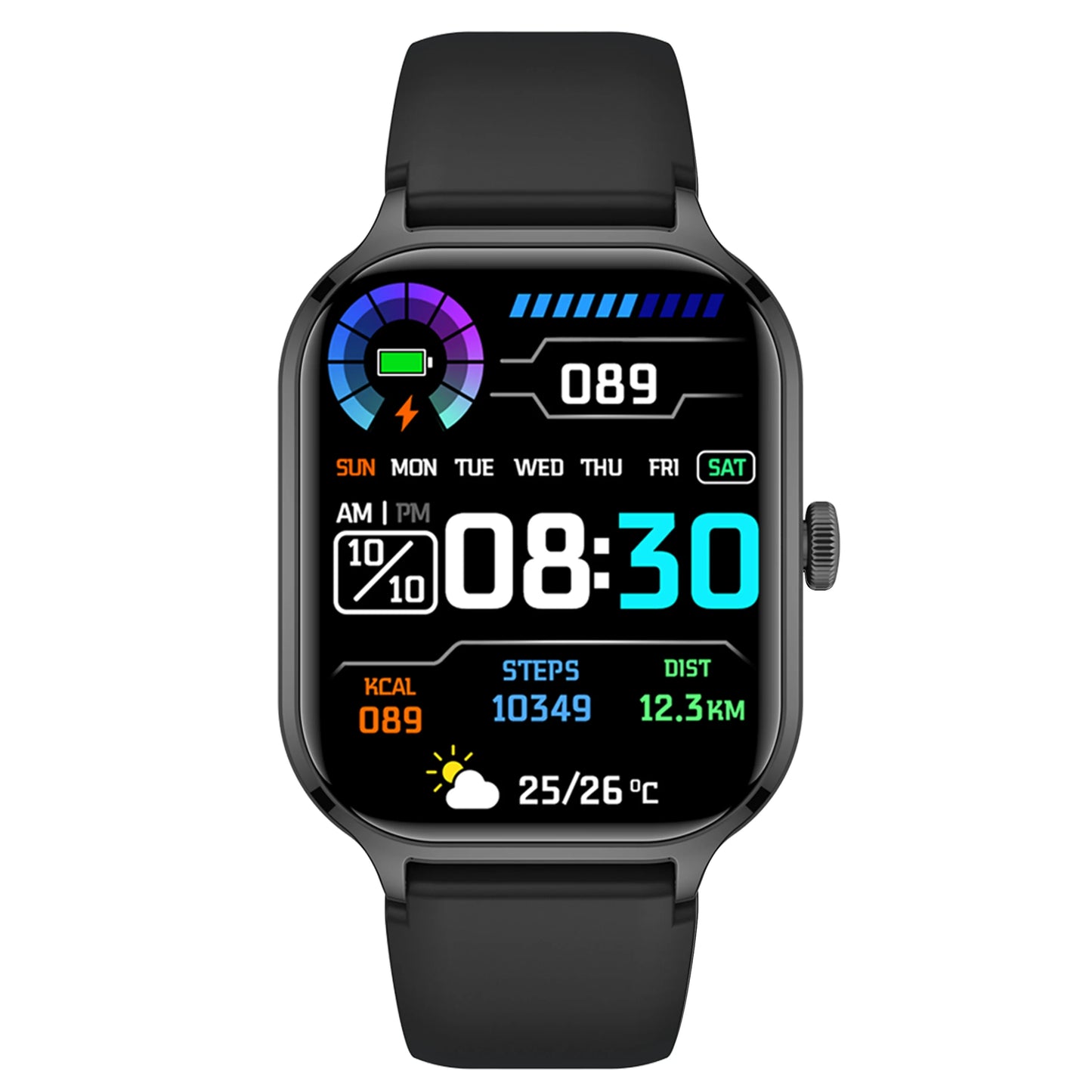 Smart watch, Multiple Sports Modes, Custom Faces,