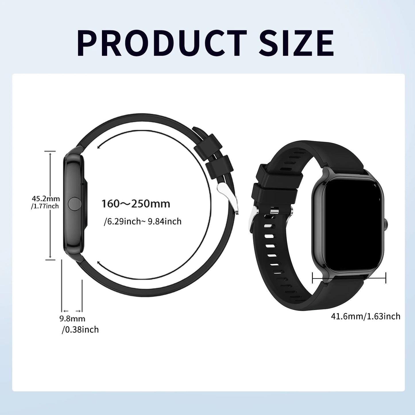 Wireless Smart Watch, Phone, Fitness monitoring