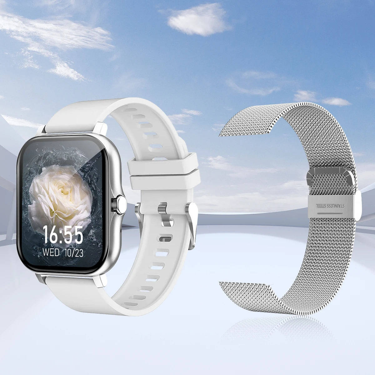 Wireless Smart Watch, Phone, Fitness monitoring