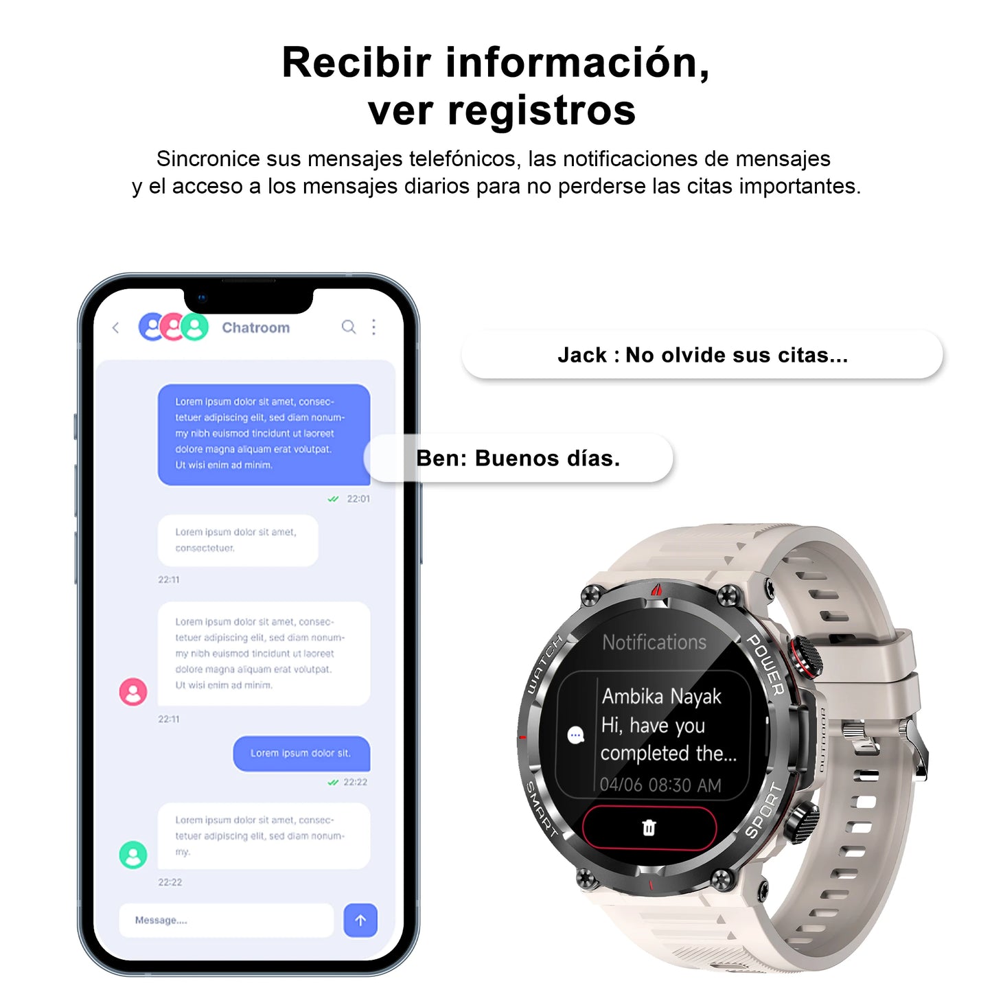 Blackview Smartwatch, Touch Screen, Fitness Tracking, Phone
