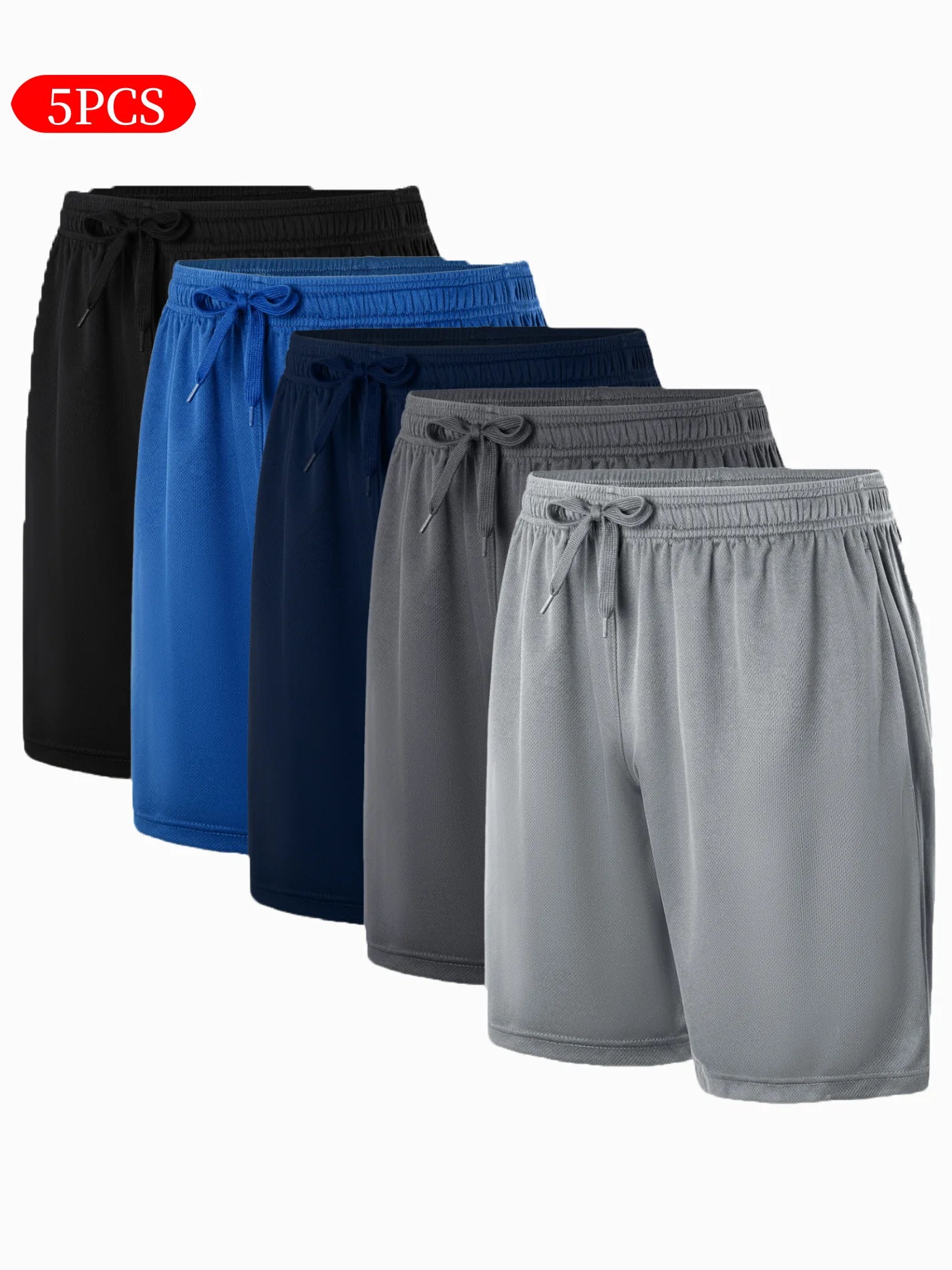 5-piece shorts drawstring,, exercise shorts
