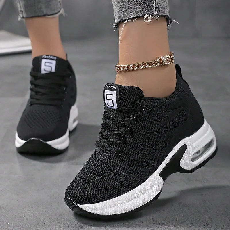 Air Cushion, Running Sneaker, Mesh Lace Up