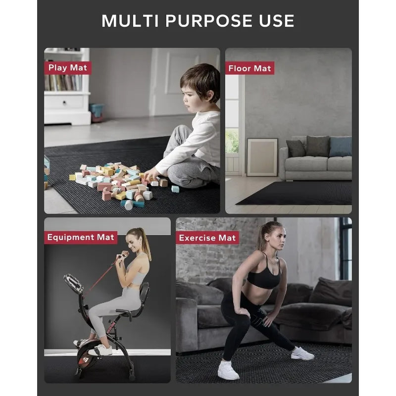 Large Exercise Mat, Non-Slip, Ultra Durable,