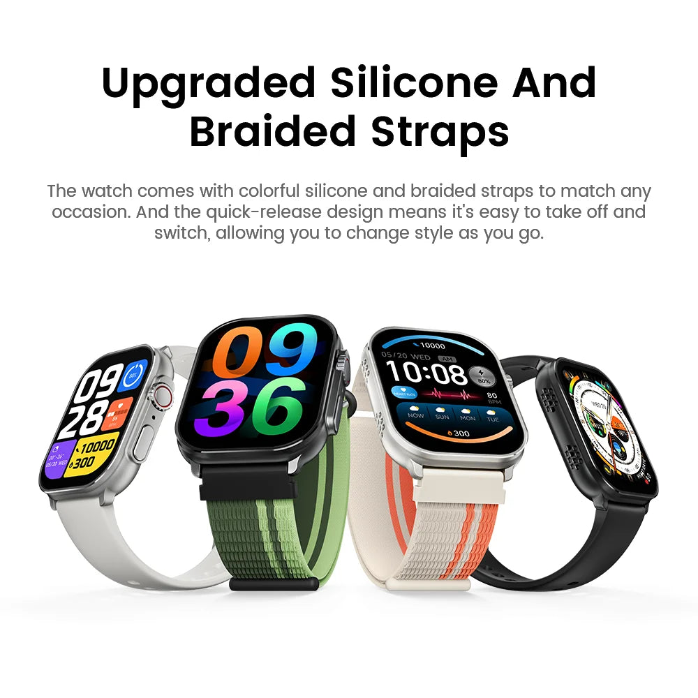 AMOLED Smart Watch, Waterproof, Health Monitoring