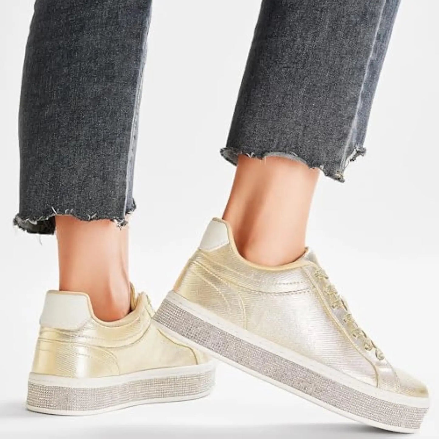 Glitter Sneakers,: Platform Shoes, Tennis Shoes
