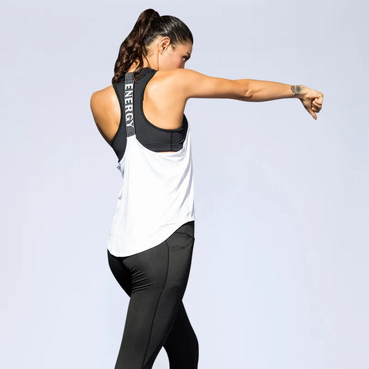 Fitness Tee, Exercise Tee, Backless Tee