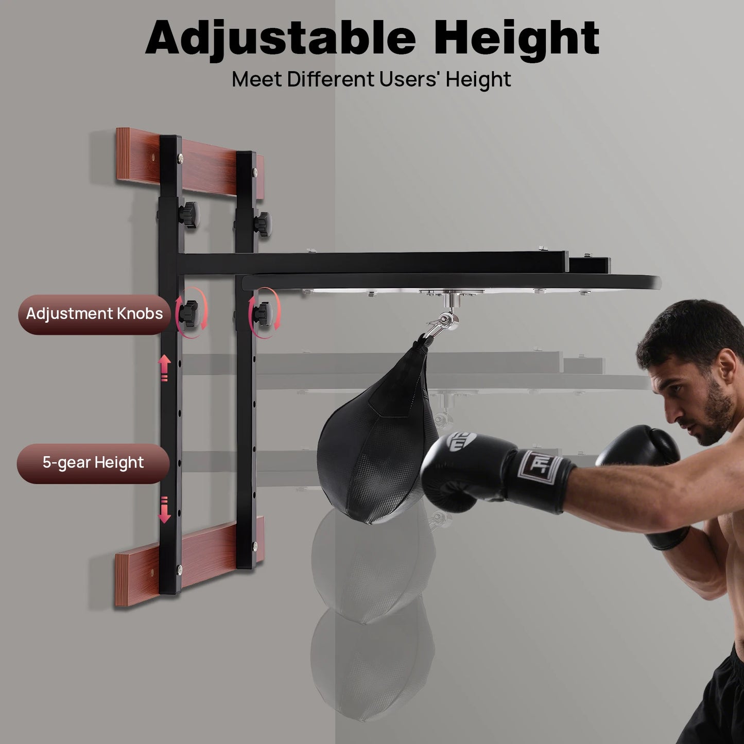 Adjustable Wall Mounted Punching Bag