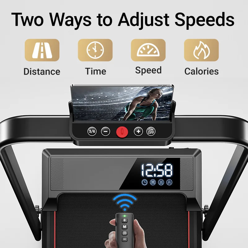 Treadmill: Incline, Under-Desk, Lightweight,  Portable