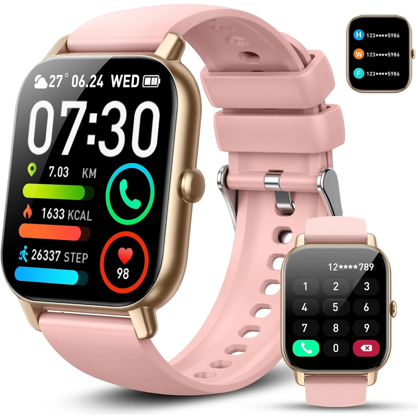 AI Voice Smart Watch, Touch Screen, Fitness Tracker