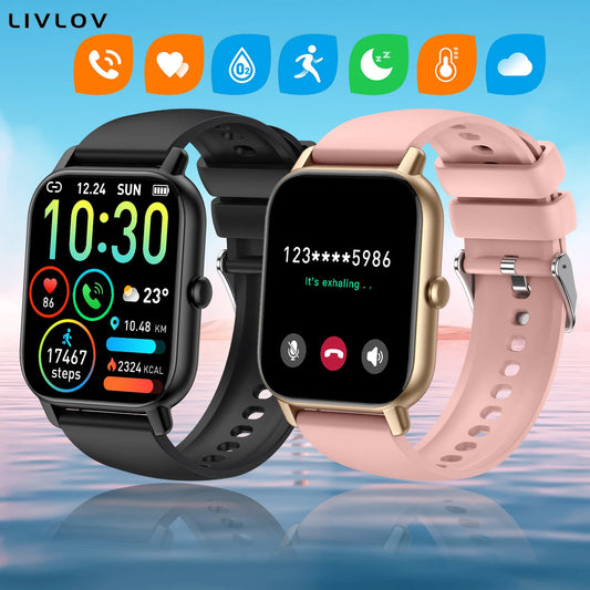 AI Voice Smart Watch, Touch Screen, Fitness Tracker