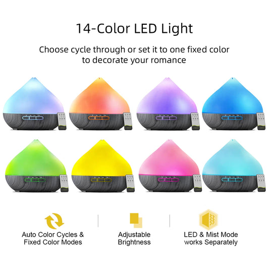 Aromatherapy Ddiffuser, Remote Control, Ultrasonic Humidifier