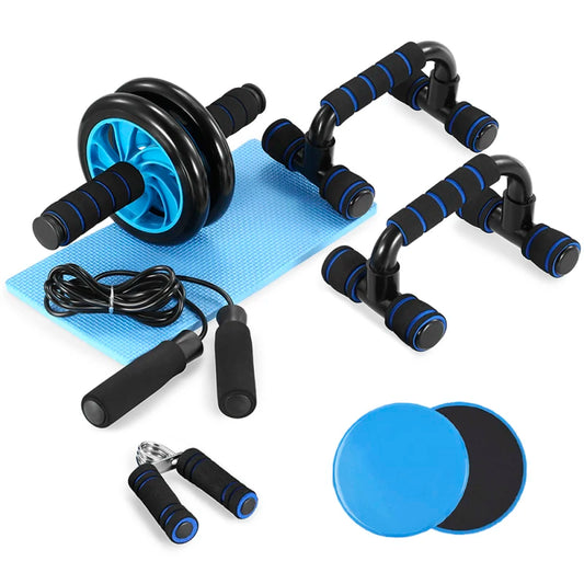 AB Wheel Roller Kit, Push-Up Bar, Abdominal Core
