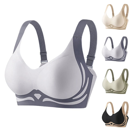 Push-Up Bra,  Sports Tank Top Bra, Color Contrast