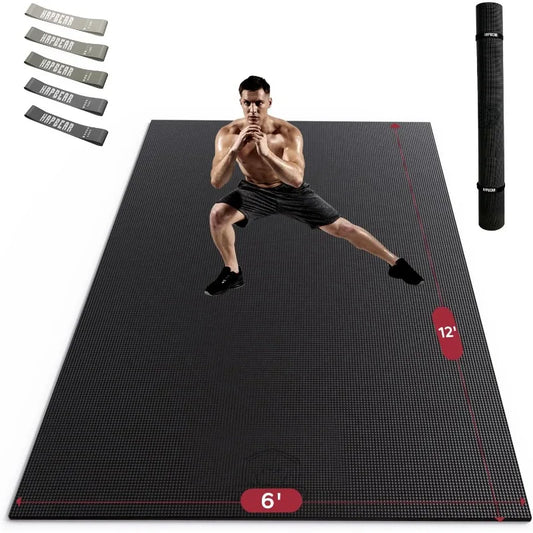 Large Exercise Mat, Non-Slip, Ultra Durable,