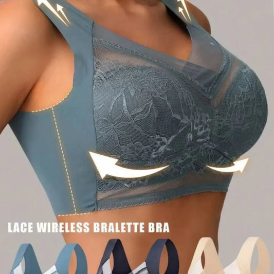 3-pcs lace bra, wireless sports bra, push up bra