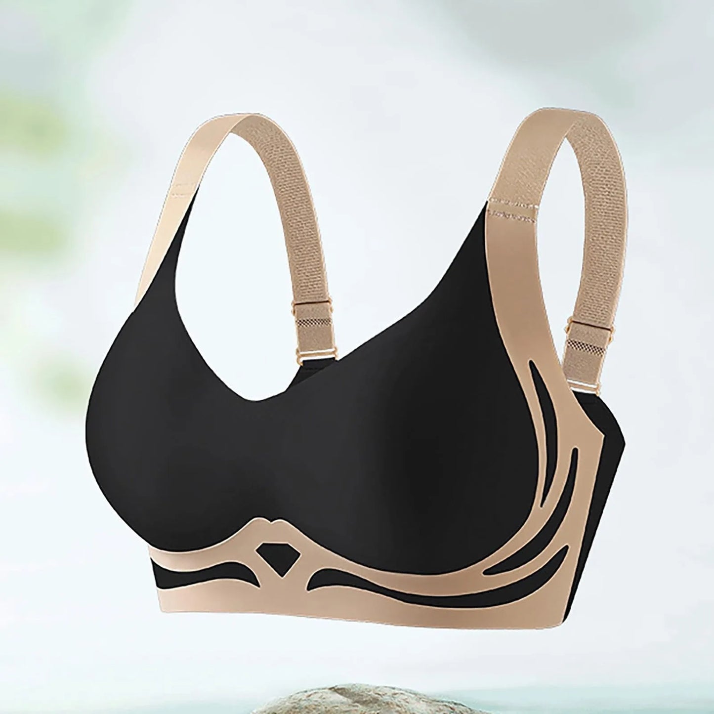Push-Up Bra,  Sports Tank Top Bra, Color Contrast